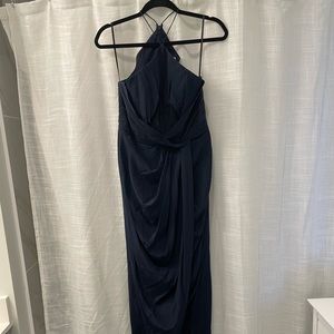 Zimmerman Navy High Neck Gathered Gown - Size 3